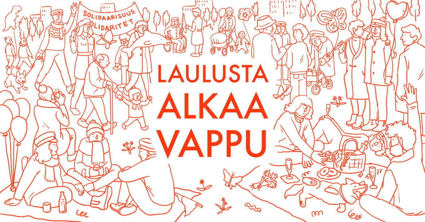Nappaa perinteiset vappulaulut mukaan juhlaan etäkaraokessa 30.4. alkaen!